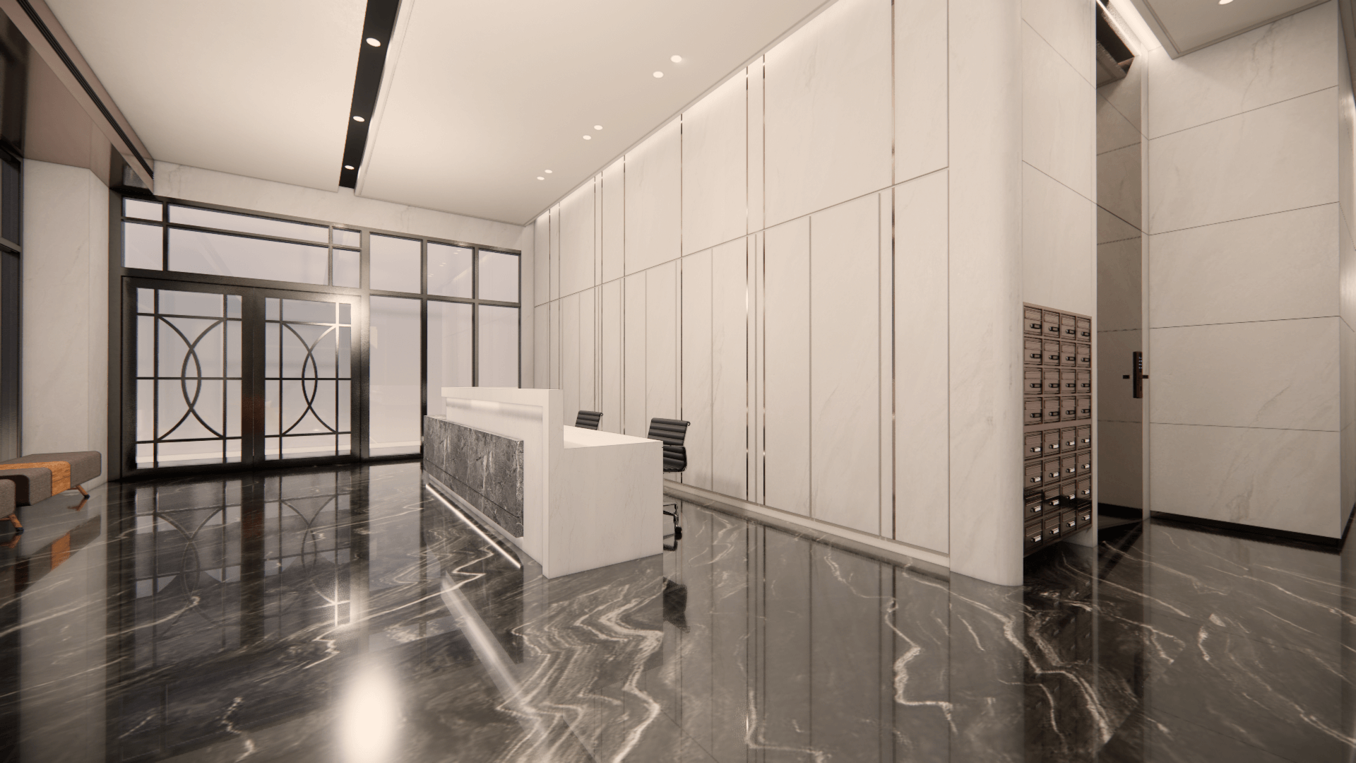 大廳3D透視情境示意圖